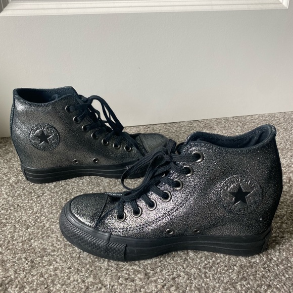 converse platform wedge sneakers